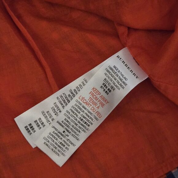 Burberry Girls Plaid Sweatshirt Dress Check Red Gray Baby Size 2T - Picture 5 of 6